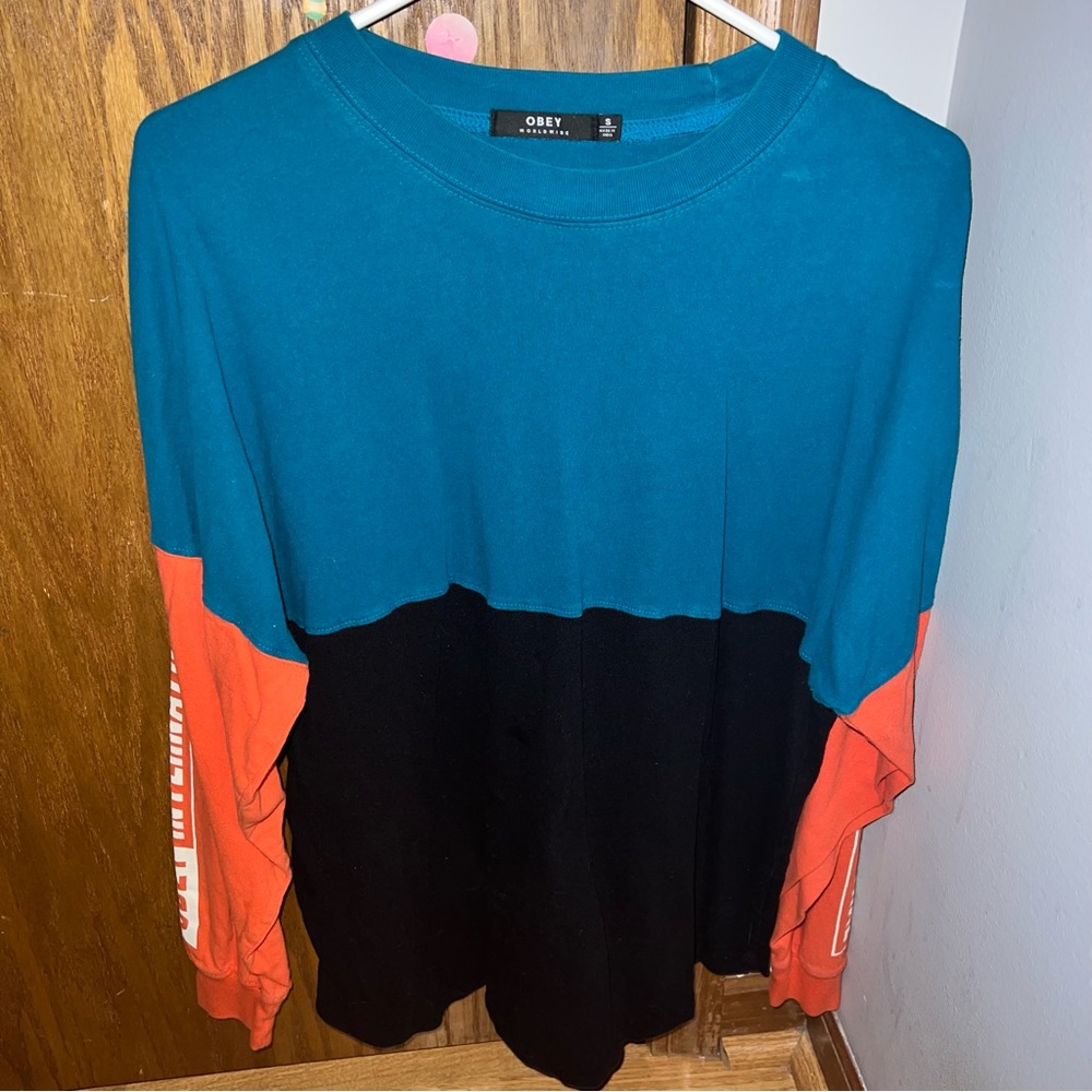 OBEY Multi Color Long Sleeve Shirt